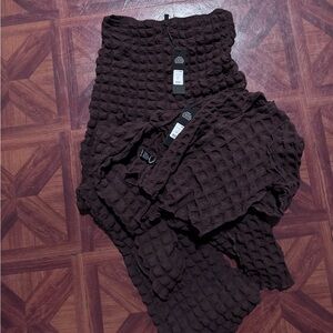 Fashionova cloud nine chocolate brown pant set